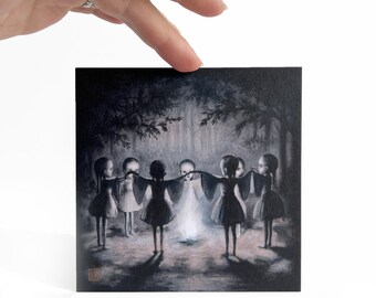 The Coven- 5 x 5 Mini Art Print by Mab Graves