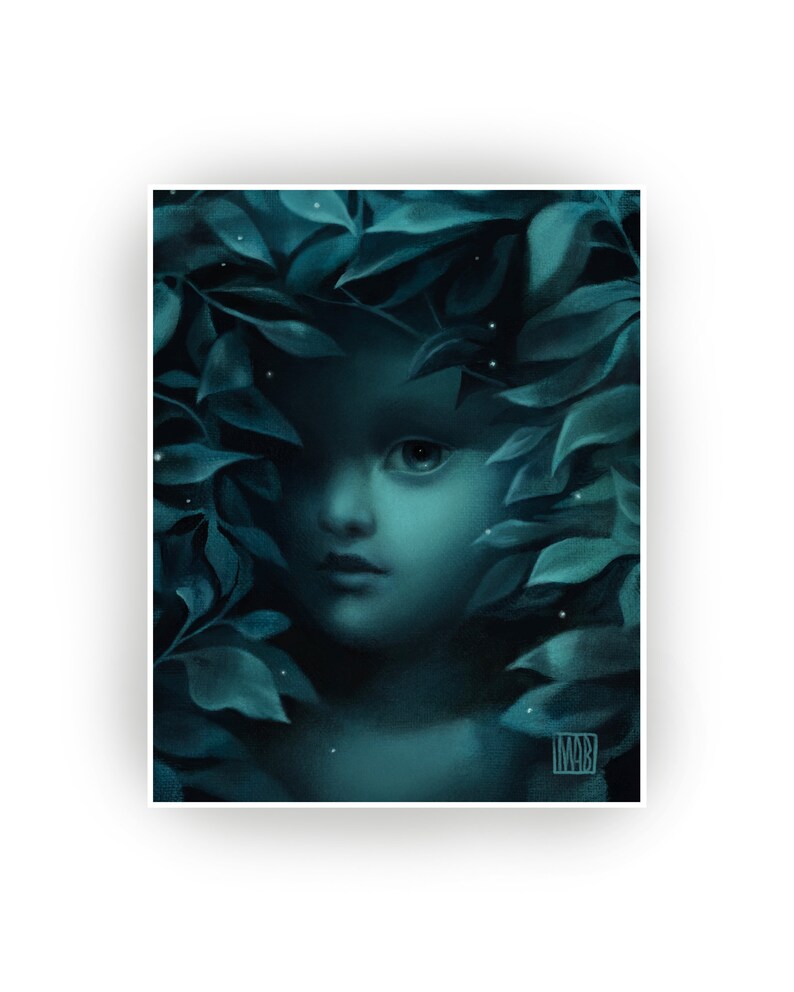 Gossamer Midsummer Nights Dream Shakespeare Limited Edition gesigneerd en genummerd 8x10 pop surrealisme Fine Art Print door Mab Graves afbeelding 2