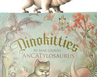 Signed Dinokitties® AnCATylosaurus By Mab Graves