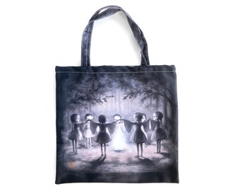 The Coven Tote - Super Soft Cotton/Polyester Blend Canvas Fabric Tote  - by Mab Graves