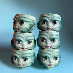 Soul Cup - Gilly- original porcelain espresso teacup handmade by Mab Graves