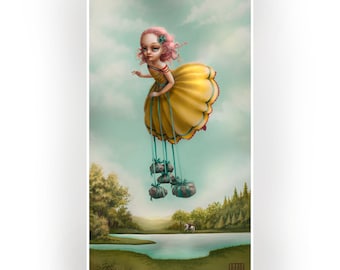 The Light  Princess -Pop Surrealism Fine Art Print limited edition- by Mab Graves