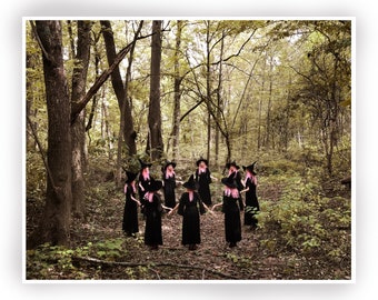 The Coven - 10x8 open edition portrait collaboration print by Laurence the Prince and Mab Graves