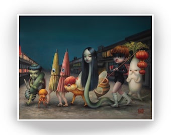 The YoKai Night- 8x10 limited edition, signed, numbered fine art print by Mab Graves