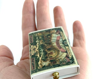 Mini Art collector- mini Prints - Miniature Dollhouse art prints in Matchbox slide case - by Mab Graves