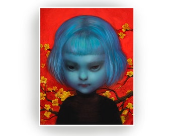 YInMn Blue -  Limited Edition signed and numbered 8x10 pop surrealism Fine Art Print by Mab Graves