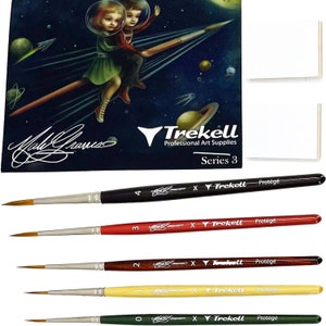 Mini Mab Graves x Trekell Miniature Brush & Panel Set with FREElimited edition Brush Restorer Mab Graves image 3