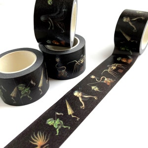 The Yokai Parade -Decorative 30mm washi tape roll by Mab Graves