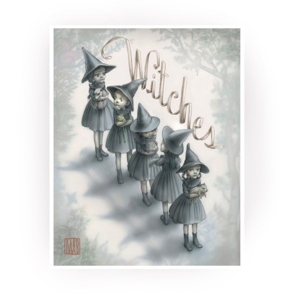 The Witches - 8x10 open edition, signed- fine art print by Mab Graves