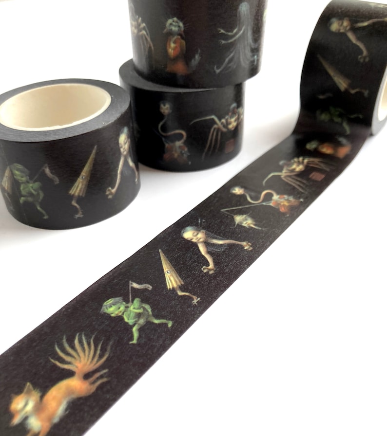 The Yokai Parade Decorative 30mm washi tape roll by Mab Graves image 4