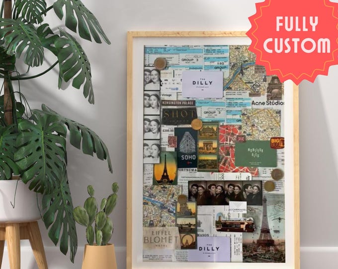 Personalized Vacation & Memory Collage | Custom Travel Photo Art Print | Memories Collage | Custom Trip Collage Wall Art