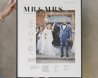 Personalized Wedding Poster – Custom Couple Print, Wedding Gift, Anniversary Keepsake, Bride and Groom Wall Art