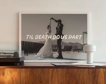 Custom Wedding Poster, Personalized Wedding Poster, Custom Couple Print, Wedding Gift, Anniversary Keepsake, Bride and Groom Wall Art