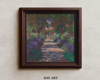 クロード・モネ ジヴェルニーの庭の小道 1902年 印象派 手描き油絵複製