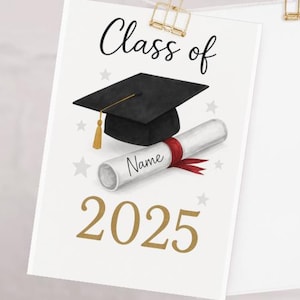 Biglietto di laurea personalizzato, biglietto con tappo di malta, laurea universitaria, diploma di scuola superiore, giorno della laurea,