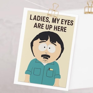 Biglietto di auguri di compleanno di Randy Marsh a South Park / Biglietto di auguri divertente per i fan / Regalo da collezione unico / Umorismo sui cartoni animati
