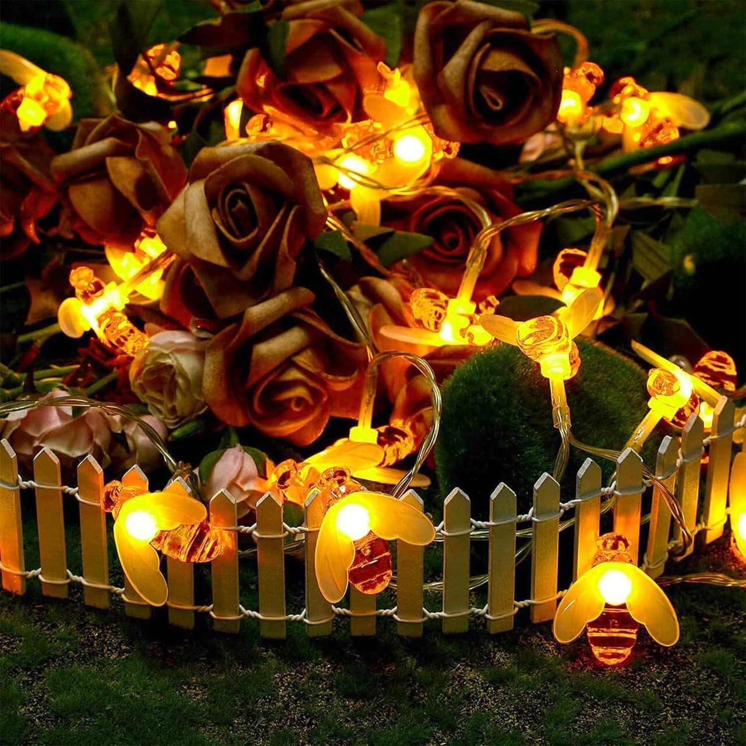 Luci Solari Da Giardino A Forma Di Ape – Statuetta In Resina Per Esterno, Illuminazione LED Eco-consapevole, Design Accattivante, 28.5 X 13 X 10 Cm - 2