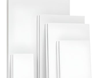 5pcs Canvas Board For Painting Cotton Blank,Primed White,Suitable For Gouache,Watercolor,Acrylic,Oil Painting,Art Supplies