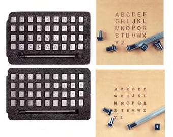 36pcs Steel Punch Alphabet Letter Number Stamper Set 4mm/6mm Steel Punch Metal Leather Punching Tools DIY Metal Leather Craft Tools