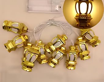 Eid Mubarak LED Light String: Ramadan Festival Decoration