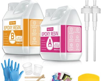 Kit de resina epoxi transparente – No amarillea, alto brillo