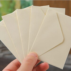 Mini enveloppes en papier à fenêtre 10-50 pièces Kraft blanc noir petites cartes de correspondance pour invitations de mariage cadeaux de fête d'anniversaire