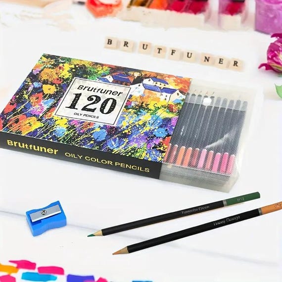 120 Vibrant Color Pencils: Sketching, Drawing, and Shading - Etsy
