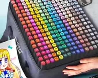 Double Headed Art Marker Pen Set, Oily Based (24-80 Colors)