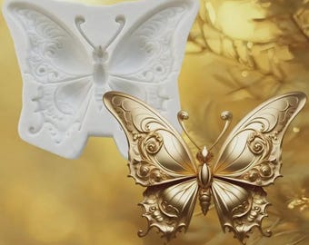 Butterfly Silicone Mold: Cake Decor, Resin Crafts, High Temperature Safe