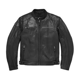 Blouson motard en cuir réfléchissant tête de mort Harley Davidson pour hommes - Blouson moto blouson CUIR pour hommes