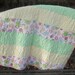 Baby Girl Quilt, Yellow, Green, Pink Flannel and Fleece Blanket, Stroller Quilt, Pram Quilt, Nursery Bedding, Lap Quilt, Wheelchair Quilt