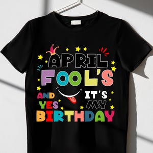 To moje urodziny Prima Aprilis Svg Png, Zachowaj spokój To tylko Prima Aprilis Svg PDF, Dopasowanie rodzinne na imprezę, Sublimacja PNG i SVG Cricut