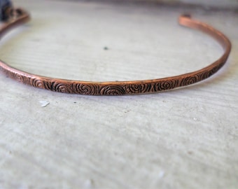 Handmade Stamped Bracelet Blank/Choose from Sterling, Copper or NuGold