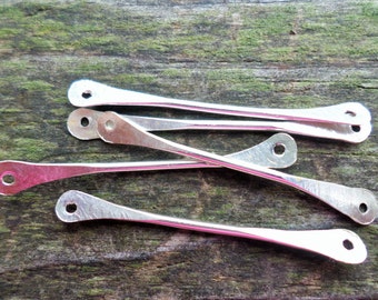 Double Paddle Pins with 1.25mm Hole in Each End Handforged Choose Metal and Size 16g