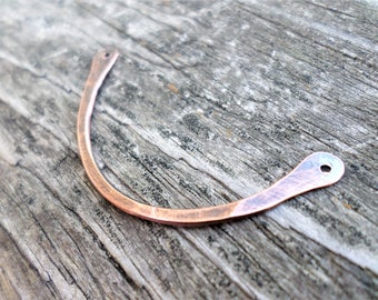Curved Connector Bar 1 Pc Choose From Copper, NuGold , Sterling Silver