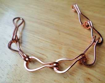 Handmade Chain Choose from Sterling Silver, Copper, Oxidized copper or NuGold 6 inch