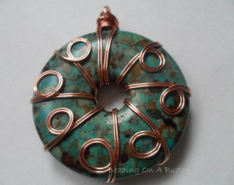 Tutorial Wire Wrapped Turquoise Donut How To Jewelry Making Lessons PDF