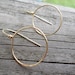 X-Large Loop Hook Ear Wires Choose from Sterling Silver, Copper, NuGold, Nickel Silver or Oxidized Copper