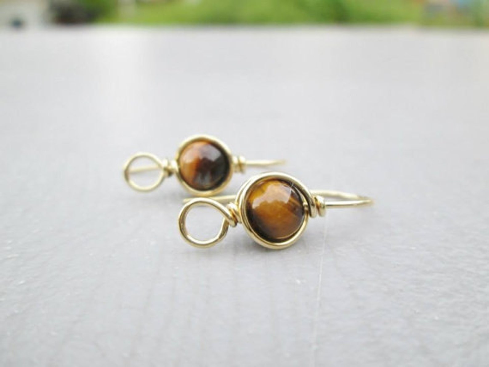 Gemstone Ear Wires Many Stone Choices Choose From Sterling Etsy