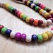 Multi-colored Howlite (dyed) 6x4mm Rondelle Full Strand