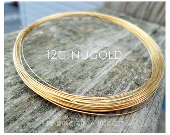 NuGold Wire 12 Gauge Round Dead Soft 5-25 Feet