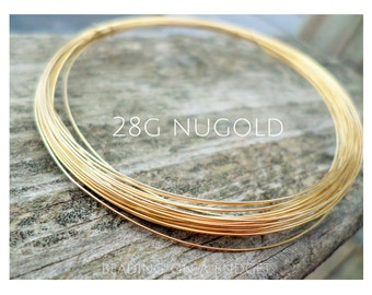 NuGold Wire 28g Round DS 5-100ft