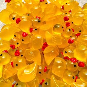 Miniature Glow Resin Ducks: Tiny Dollhouse Fairy Garden Ducks