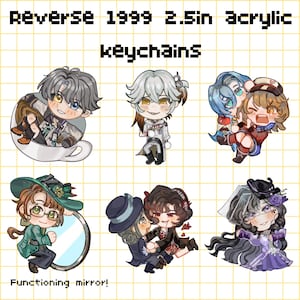 Reverse 1999 2.5 Epoxy Acrylic Keychain - X, Medicine Pocket, 37, Regulus, Kakania, Vertin, Schneider, Isolde
