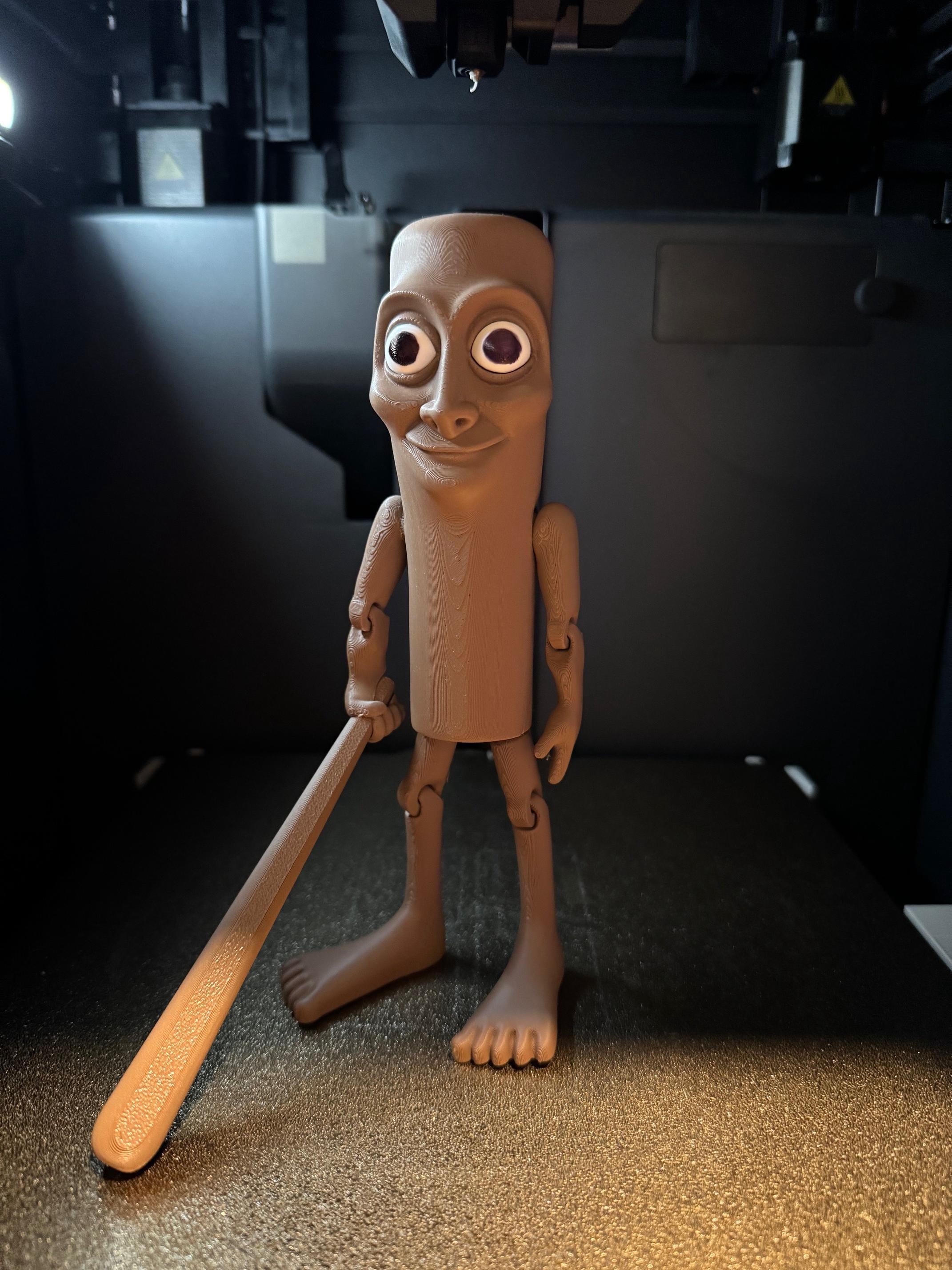 TUNG TUNG TUNG Sahur Figurine – Funny Meme Collectible, 3D