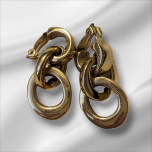 Givenchy Vintage gold-tone clip-on earrings