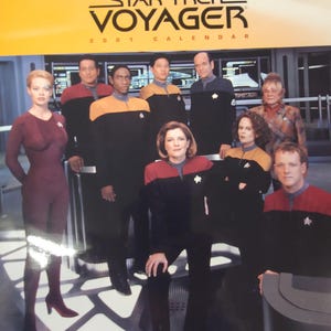 Calendari Star Trek Voyager, Charmed e Angle con immagini da incorniciare, da ritagliare o da collage.