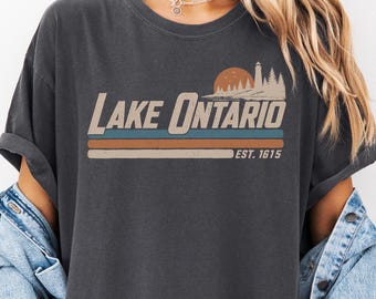 Lake Ontario Great Lakes Shirt Vintage Quiet Activism Tee Canada Comfort Colors T-shirt Subtle Anti Trump Shirt Canada Travel Sweatshirt