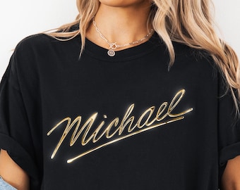 Comfort Colors® Michael Jackson King Of Pop Shirt Rhinestone Michael Jackson Shirt Jackson Tribute Music Gift Vintage Michael Jackson Shirt