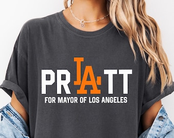 Comfort Colors® Pratt for Mayor Los Angeles 2026 Shirt Spencer Pratt Speidi Tee Political Parody Graphic T Shirt LA Election Fan Gift